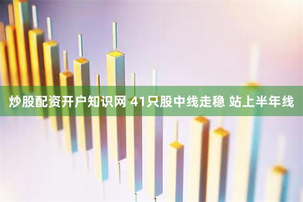 炒股配资开户知识网 41只股中线走稳 站上半年线